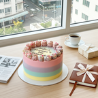 Vanilla Rainbow Cake