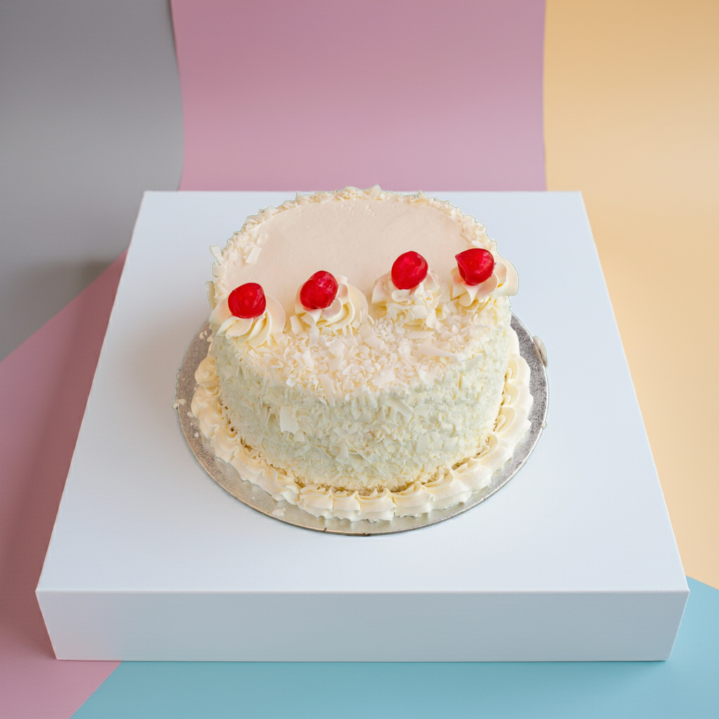 White Forest Cake