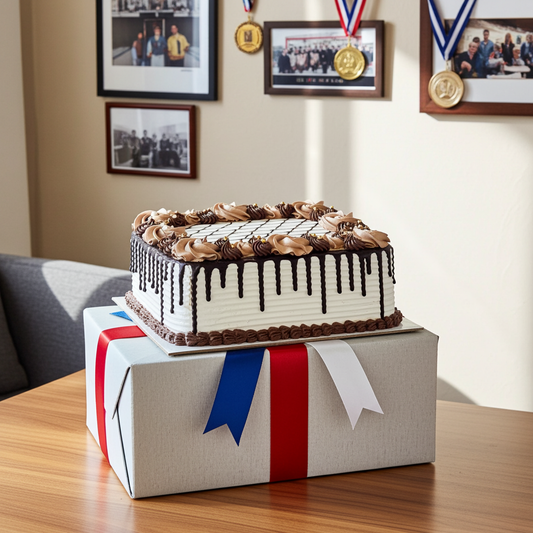 Chocolate Drip Square Cake