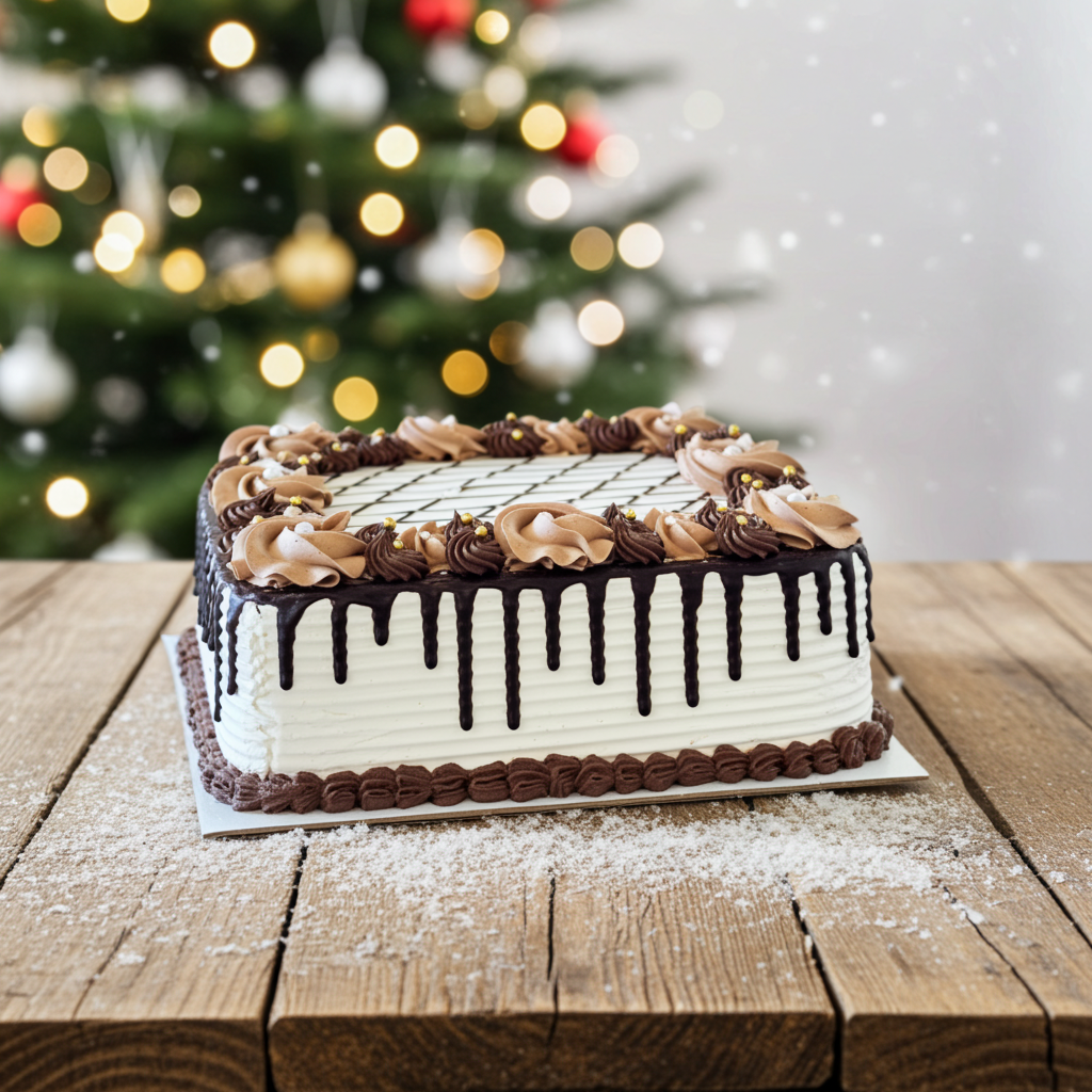 Chocolate Drip Square Cake