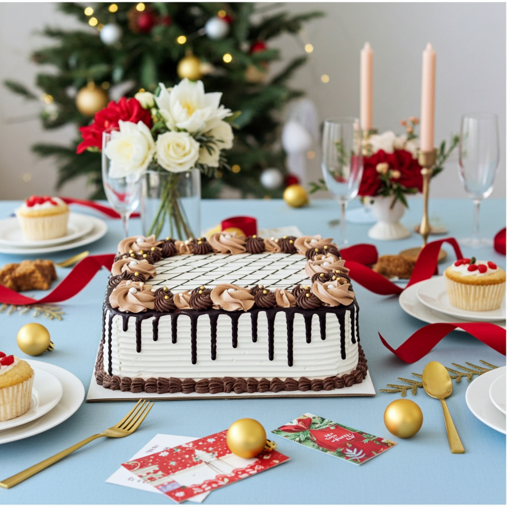 Chocolate Drip Square Cake