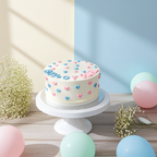 Gender Reveals Round Cake