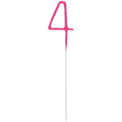 Number 4 Cake 7" Sparkler