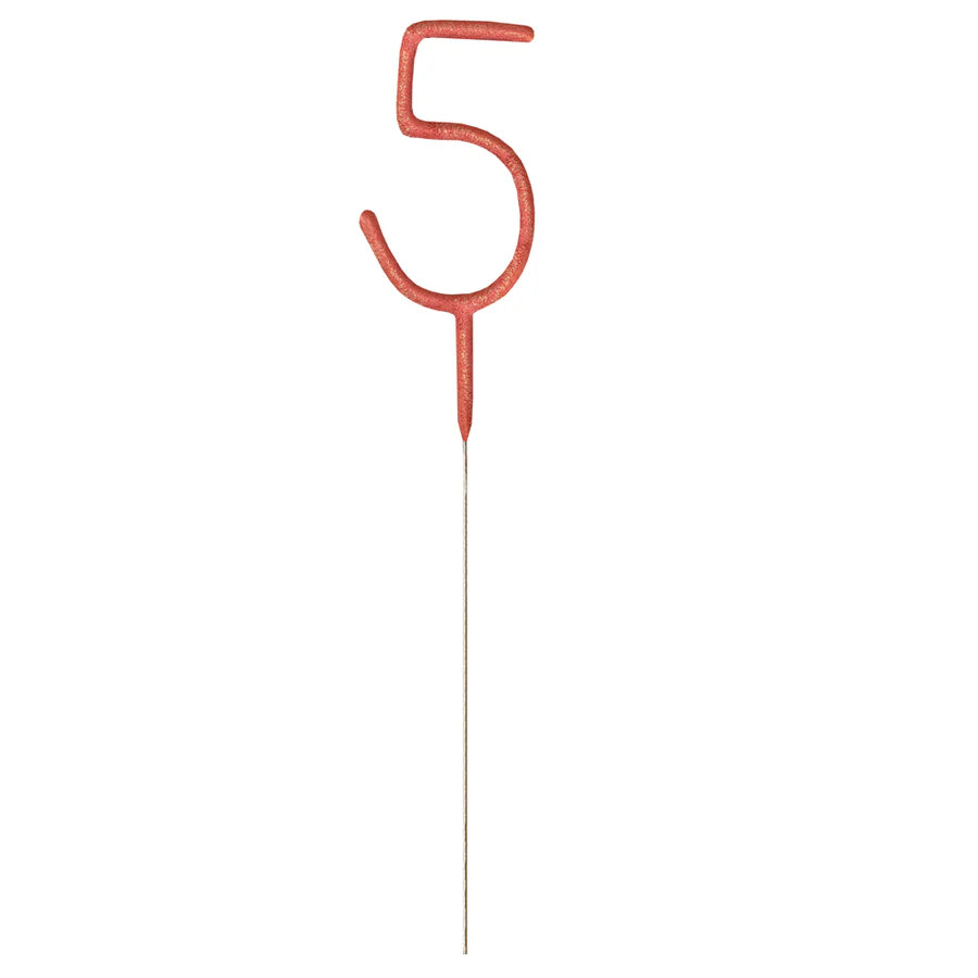Number 5 Cake 7" Sparkler