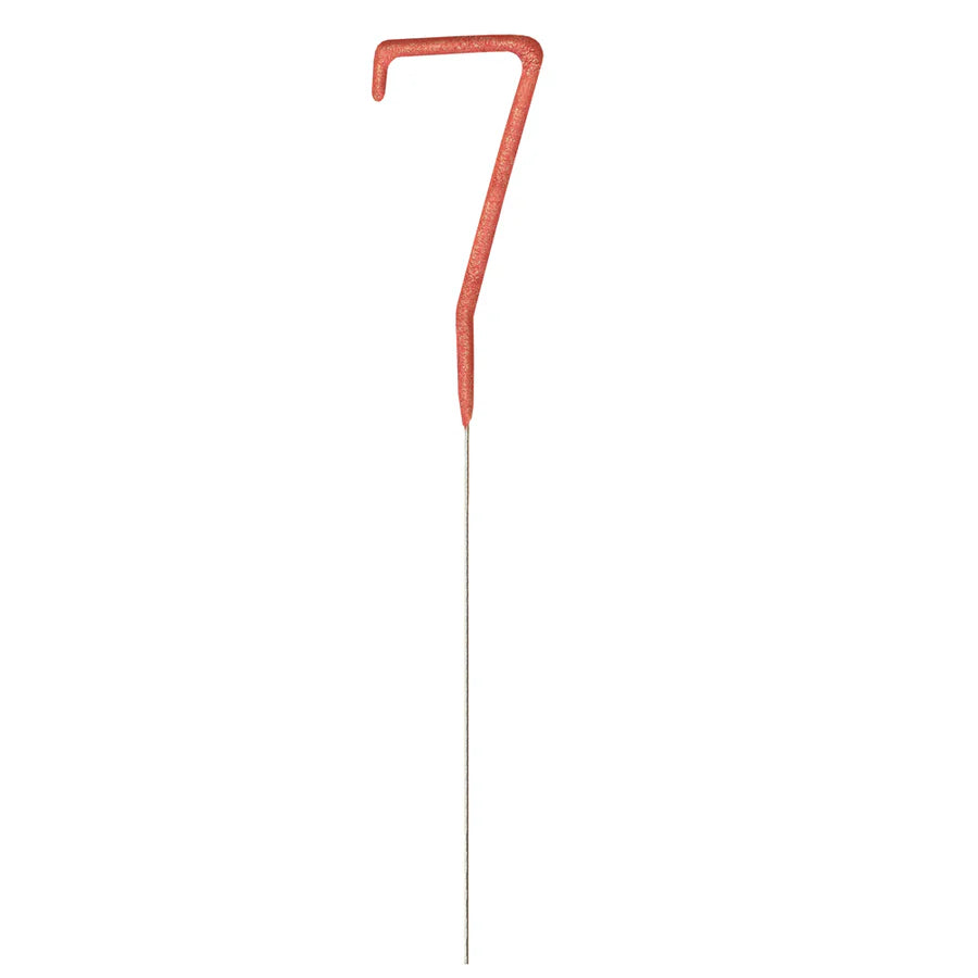 Number 7 Cake 7" Sparkler