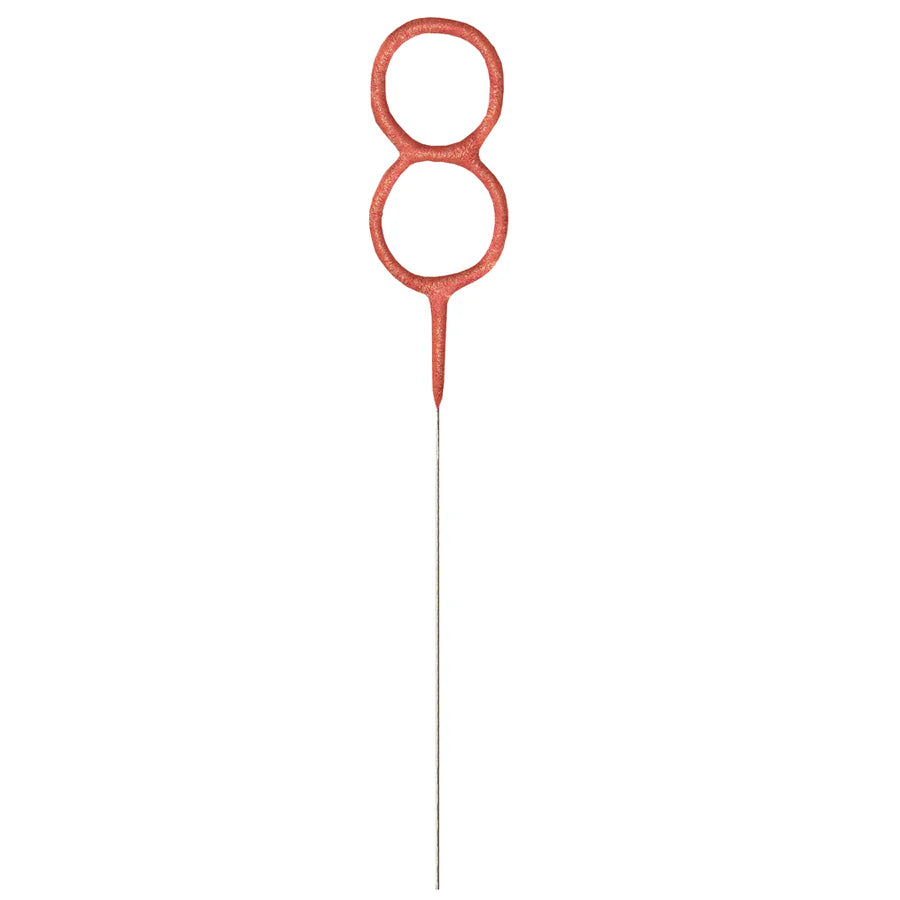 Number 8 Cake 7" Sparkler