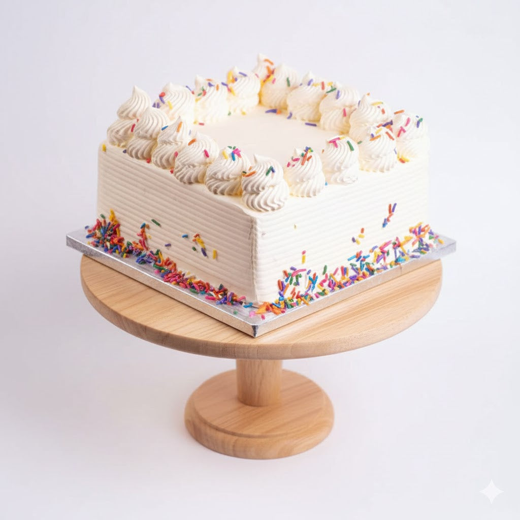 Confetti Square Cake