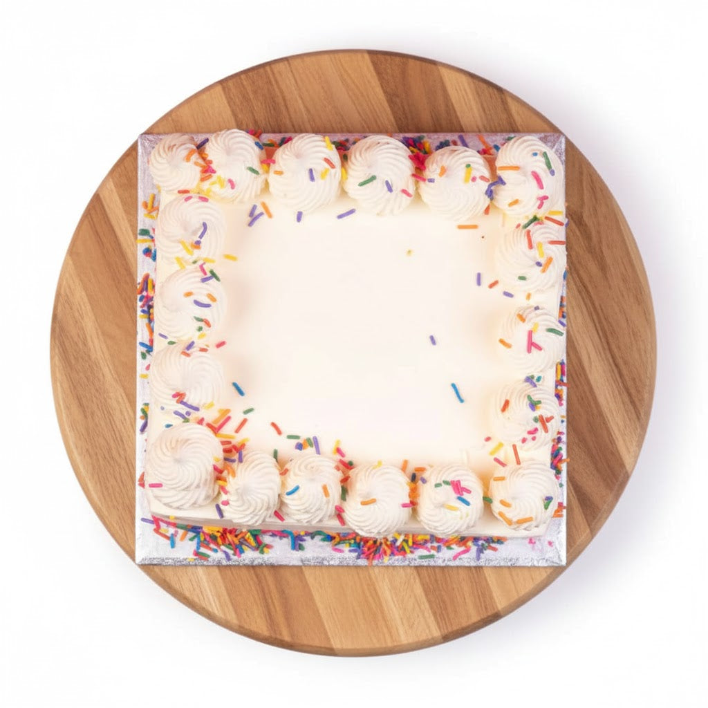 Confetti Square Cake